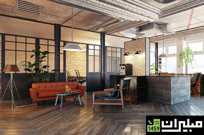 مبلمان برای فضاهای اداری کوچک و توجه به ابعاد و اندازه‌ها