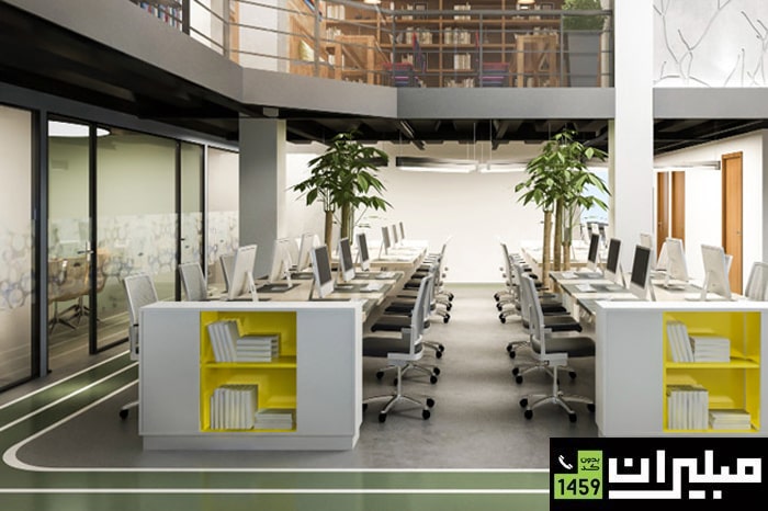 تزیین پارتیشن اداری با انتخاب رنگ‌ مناسب 