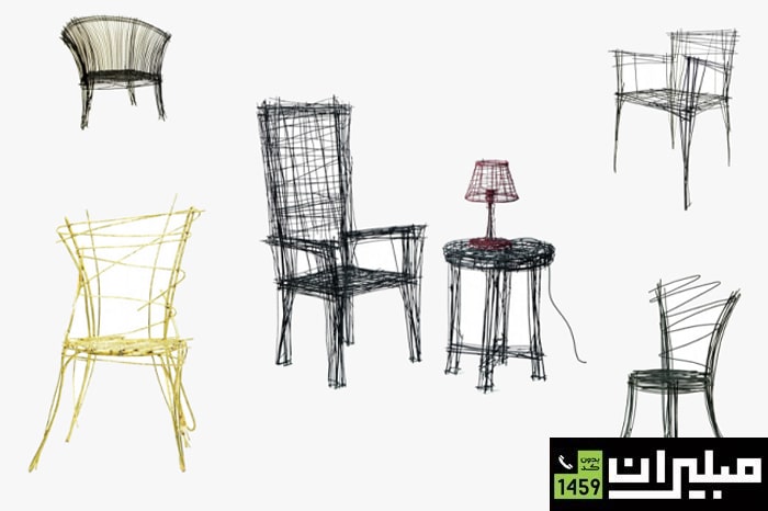 الهام از خطوط مداد در دفتر برای ساخت مبلمان