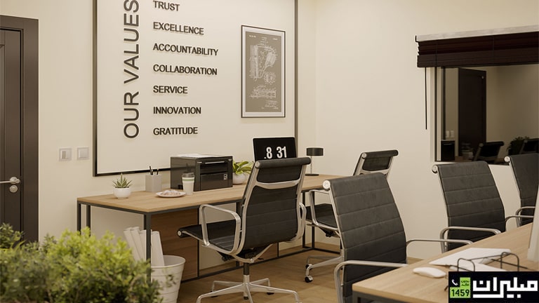 چگونه دفتر کوچک را بزرگ‌تر نشان دهیم؟ راهکارهای خرید مبلمان اداری برای فضای کوچک