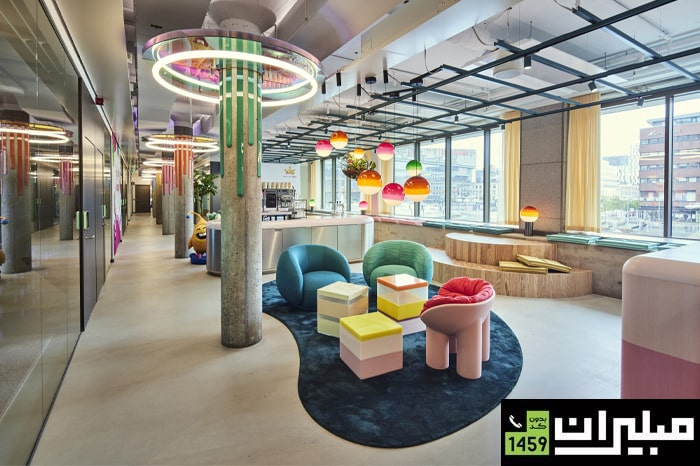 نحوه چیدمان مبلمان اداری در سبک سوئدی