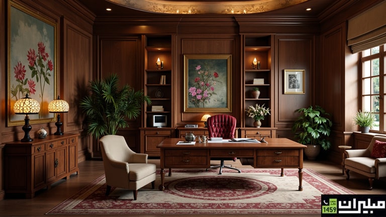 راهنمای جامع چیدمان و دکوراسیون اداری سبک آرت نووا