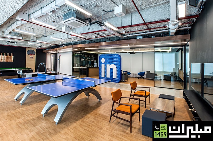 الهام از دکوراسیون اداری لینکدین برای فضاهای کاری مدرن